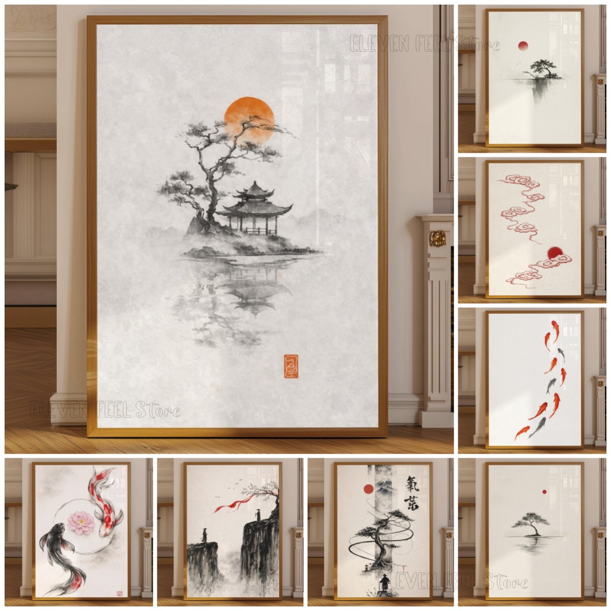 Japon Mürekkep Ağacı Posteri W - Japanese Zen Lifestyle incelemesi ve fiyatı
