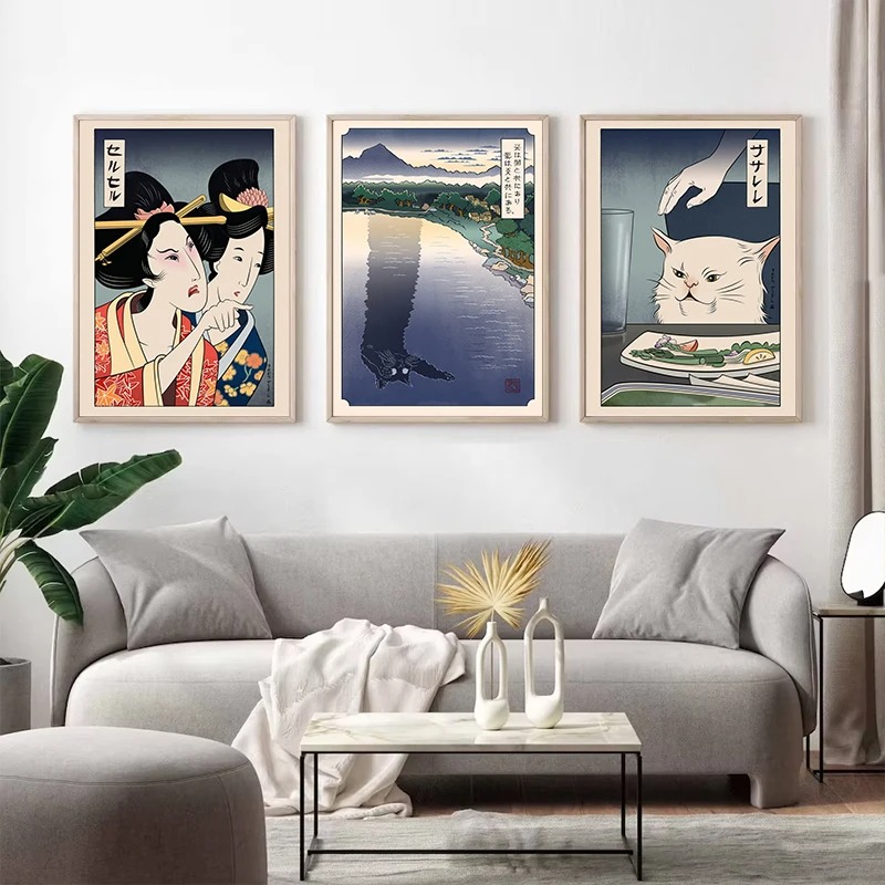 Japon Ukiyoe Tarzı Poster Bask - Japanese Lifestyle At Home incelemesi ve fiyatı