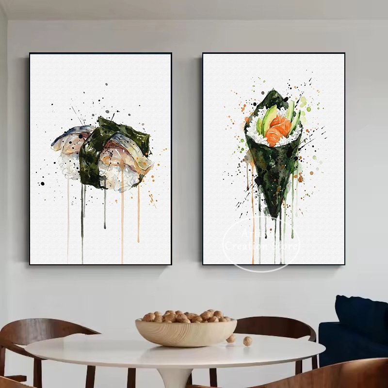 Sulu Boya Japon Yemeği Yılan B - Japanese Food Lifestyle incelemesi ve fiyatı