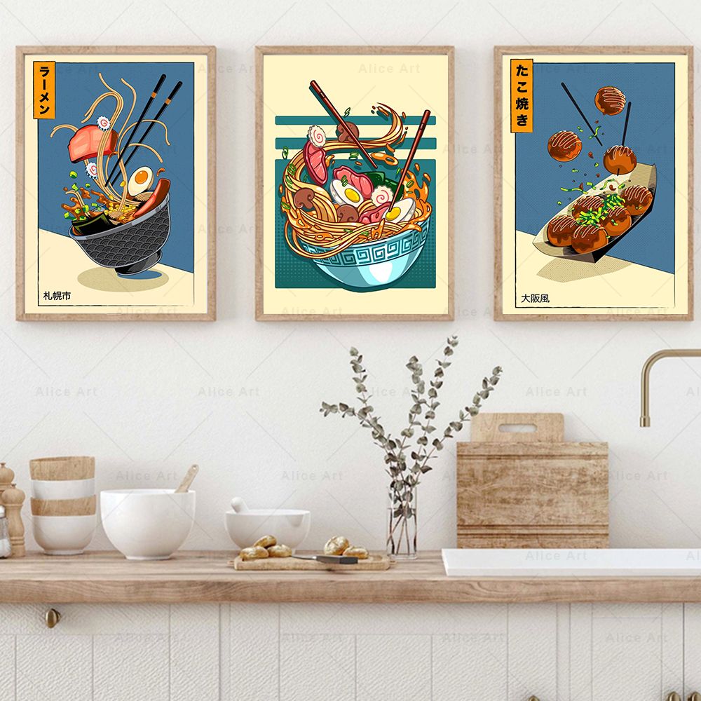 Japon tarzı Poster mutfak gıda - Japanese Food Lifestyle incelemesi ve fiyatı