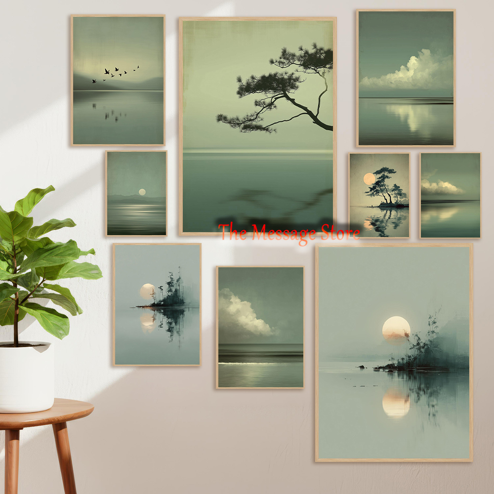 Japon Manzara Minimalist Ay Gö - Japanese Zen Lifestyle incelemesi ve fiyatı